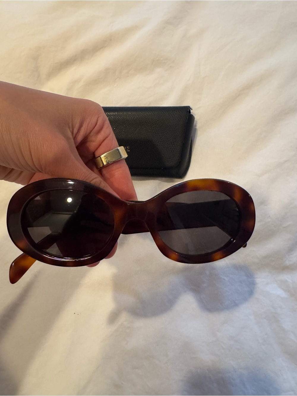 Celine Havana Tortoiseshell Round Sunglasses - B - Picture 7 of 8